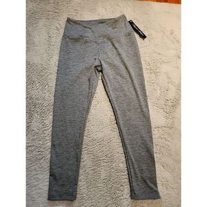 Perfect Shape Womens Medium Stretch Gray Workout Yoga Pants Msrp $39.99 Nwt